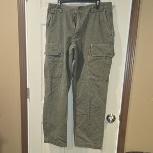 Duluth Trading Co Olive Cargo Pants